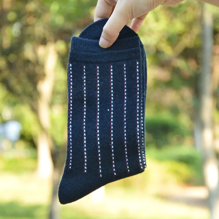 Зимние носки Для мужчин теплая шерсть толстые носки 100% содержат натуральная шерсть мягкая Повседневное носки Бизнес носки Essential удобная