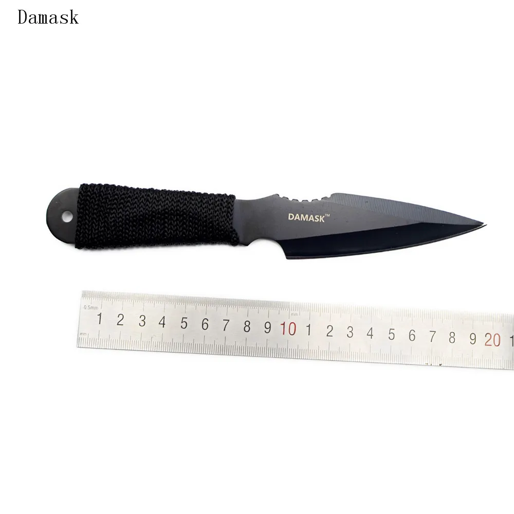 Damask Brand Stainless Steel Hunting Knives Excellent Quality Fixed Blade Knife Creative Gift New Camping Tools 1 Piece Hot Sale Damask Brand Stainless Steel Hunting Knives Excellent Quality Fixed Blade Knife Creative Gift New Camping Tools 1 Piece Hot Sale