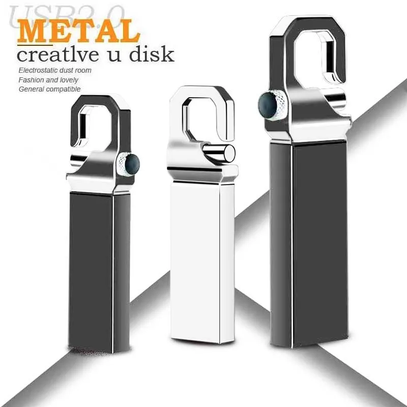 Cle Usb Flash Drive 32 GB флешки 16 64 8 Pen 128 Memory Stick новые металлические Memoria памяти ключа