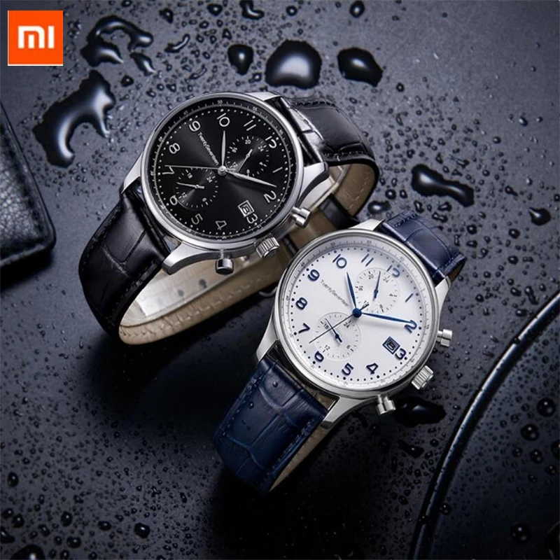 

Xiaomi Light Business Quartz Watch Multifunctional Dual-Time-Zone Dial Calendar Window Stainless Steel Case Waterproof Trave