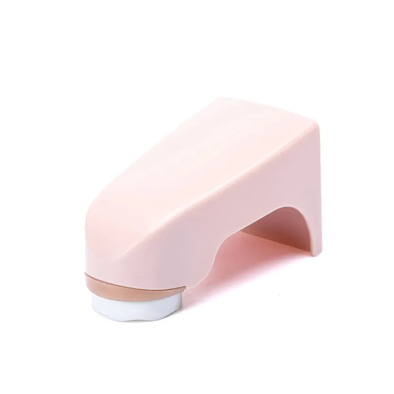 Magnetic Soap Sucker Box Soap Suction Device Home Creative Bathroom Wall Hanging Soap Rack Soap Storage Bathroom Organizer - Color: pink