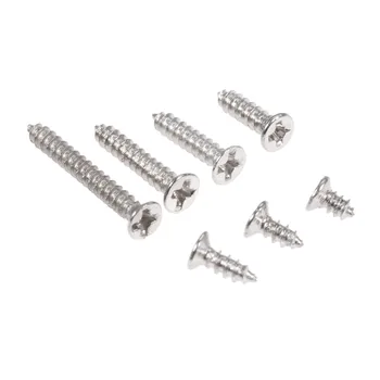 

DRELD 100pcs/lot M2 Alloy Steel Phillips Screws Countersunk Flat Head Self Tapping Wood Screw Bolts M2 x4/5/6mm/8mm/12mm/16mm