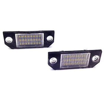 

2Pcs/Set LED Number License Plate Lights Pure White Color For Ford Focus C-MAX MK2 03-08 Top Quality