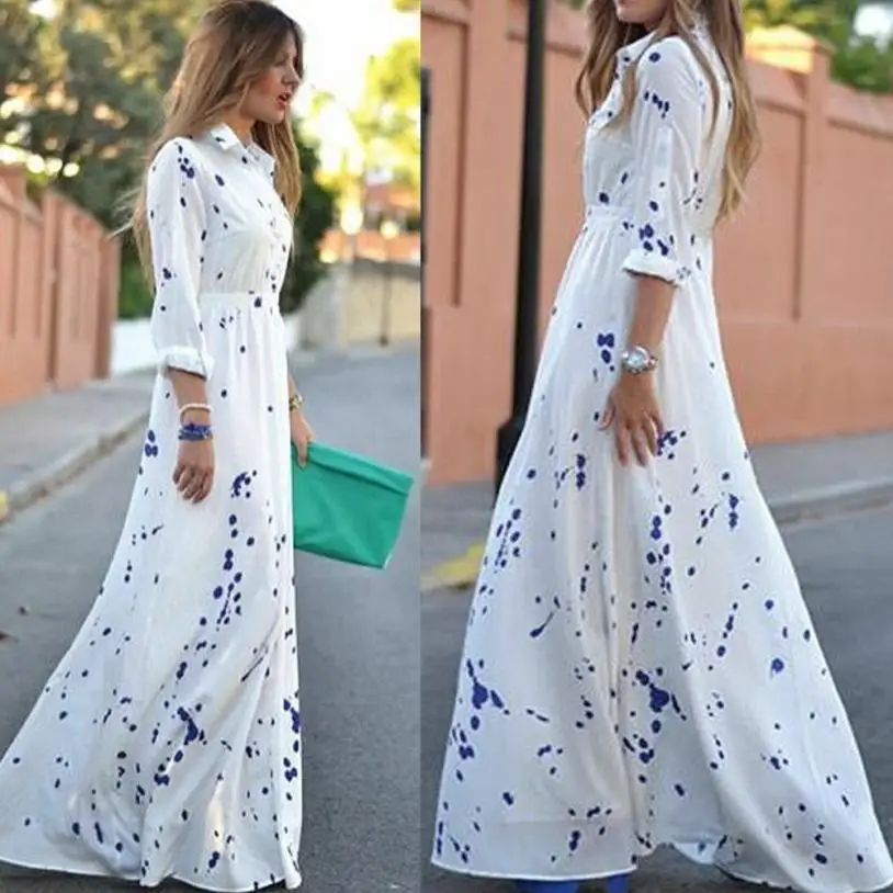 

MUQGEW The most popular new 2017 new summer shirt, single breasted dress to attend an important party, but also for private