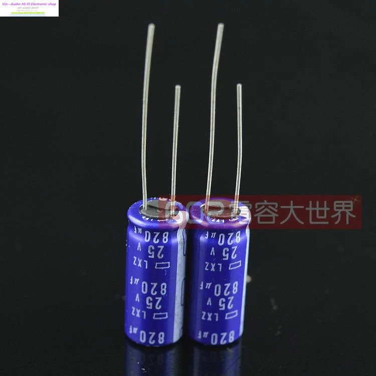 50pcs 820uf 25v RUBYCON Electrolytic Capacitor 25v820uf