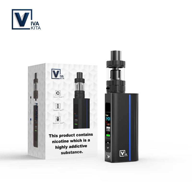 Vaptio portable vaporizer variable wattage box mod 75w P-II temp control mod 1850mah electric battery vapor cigarette Vaptio portable vaporizer variable wattage box mod 75w P-II temp control mod 1850mah electric battery vapor cigarette