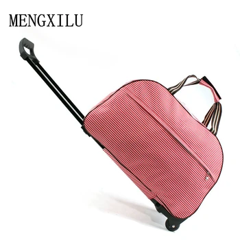 

Luggage Metal Trolley Travel Bags Suitcase on wheels valise bagages roulettes Hand Trolley Unisex Bag Sac Board Chassis Package