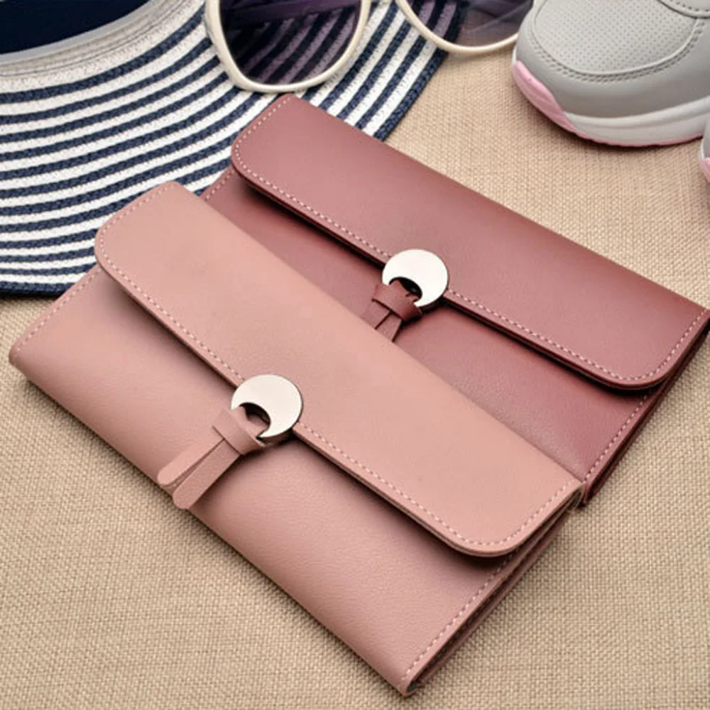

Woman Long Clutch Wallet Fashion Long Wallets Ladies pu Leather Phone Pocket Card Holder Large Capacity Wallet Party Handbag #15
