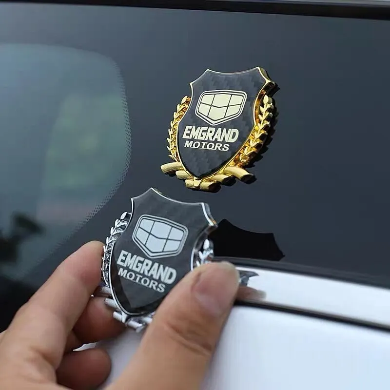 

car sticker Carbon fibre for Geely Emgrand 7 EC7 EC8 X7 GE GT EV8 EX7 CK GS GL EC715 EC718 Metal Side Badge Sticker Car Decal