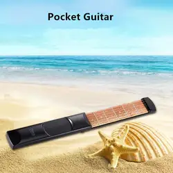 Zonael Портативный карман Гитары 6 fret модель деревянный практика 6 Строки Гитары тренер инструмент гаджет для начинающих Гитары Запчасти