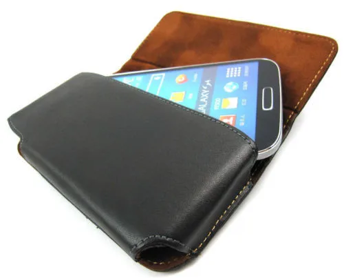Черный кожаный чехол для кобуры для Samsung Galaxy S4 i9500