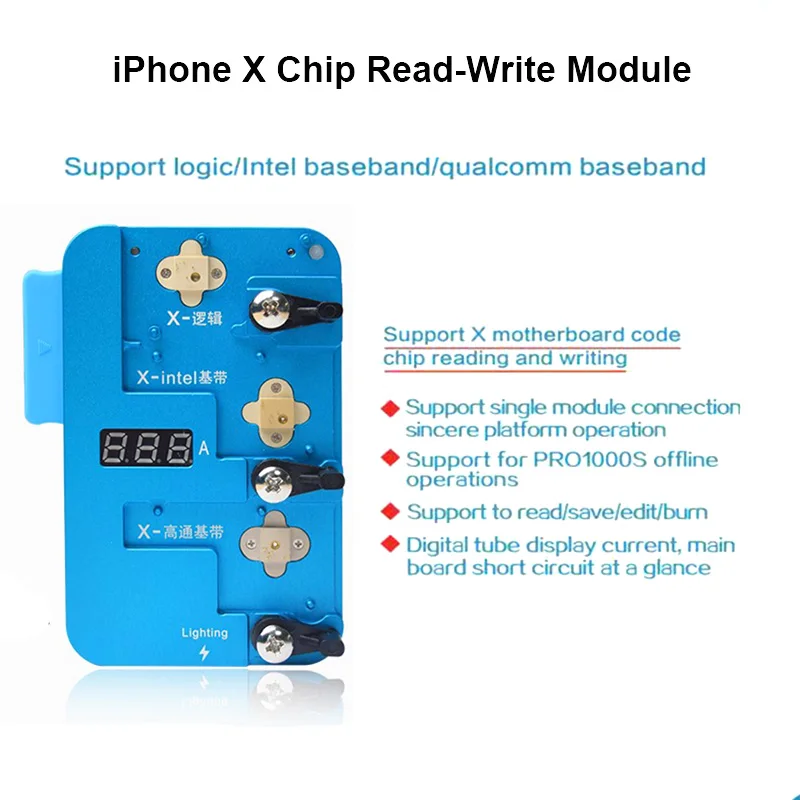 Плата плата JC PRO1000S основная полоса программатор чипов EEPROM IC для iPhone X поддержка