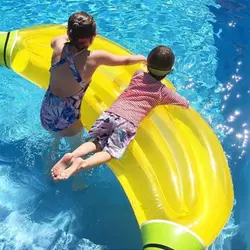 180x65 см Гигантский Надувной банан для бассейна поплавок лежа-на фрукты плавания кольцо для взрослых детей воды игрушка пляж воздушный