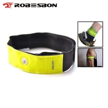 

2018 Cycling LED Shoe Clip Light Leg Strap Belt Reflective Safety Warning Bright Flash Light For Running Bike Free Shipping