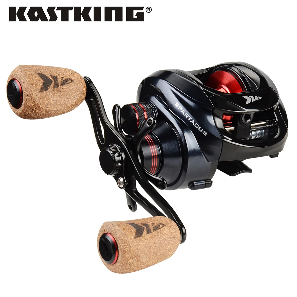 KastKing Spartacus/Spartacus más carrete de lanzamiento de cebo 8KG de potencia de arrastre 11 + 1 rodamientos de bolas 6,3: 1 carrete de pesca de alta velocidad de 230g