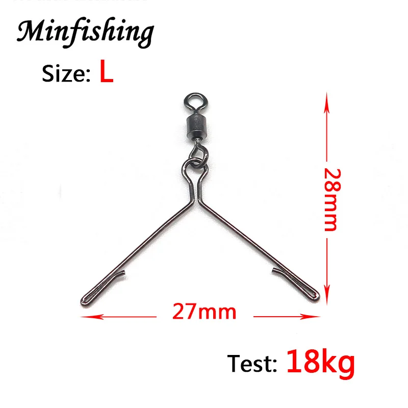 Minfishing 25 шт./лот 3 боковые Вертлюги для рыбалки MS+ 3C шарикоподшипник поворотный с рыболовной оснасткой рыболовный крючок аксессуары для морской рыбалки - Цвет: Size L