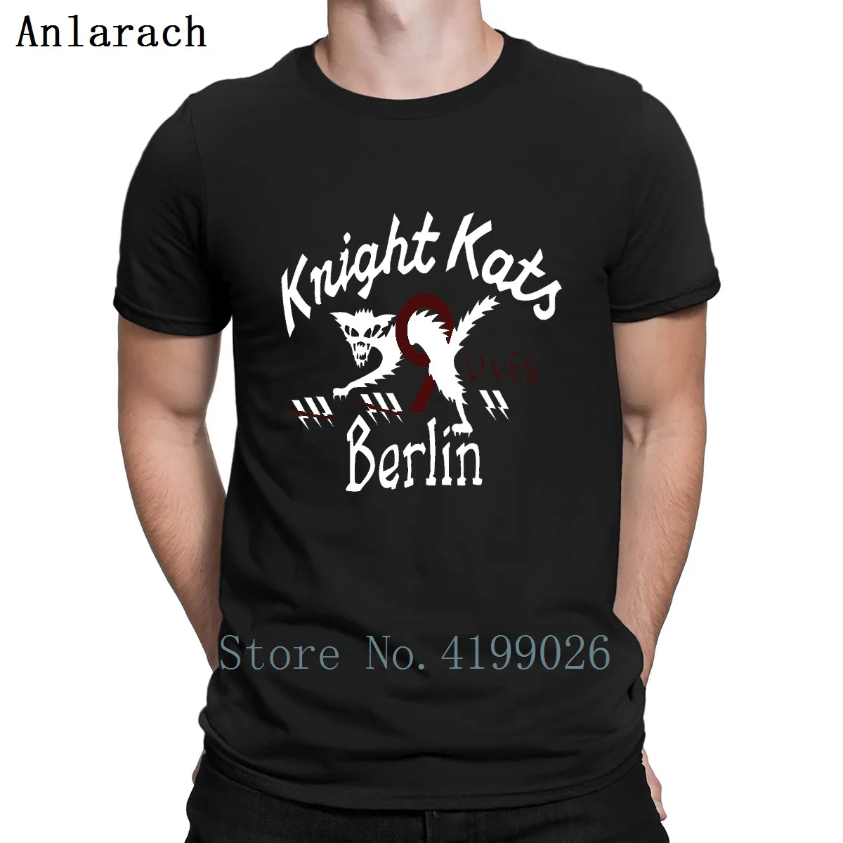 Knight Kats/Берлинская футболка оригинальные футболки Homme на весну и осень хлопковая
