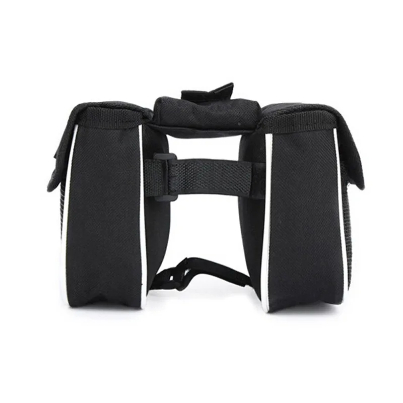 Best Bicycle Bike Cycling Front Frame Tube Handlebar Pannier Double Pouch Phone Bag  Q1106*20 2