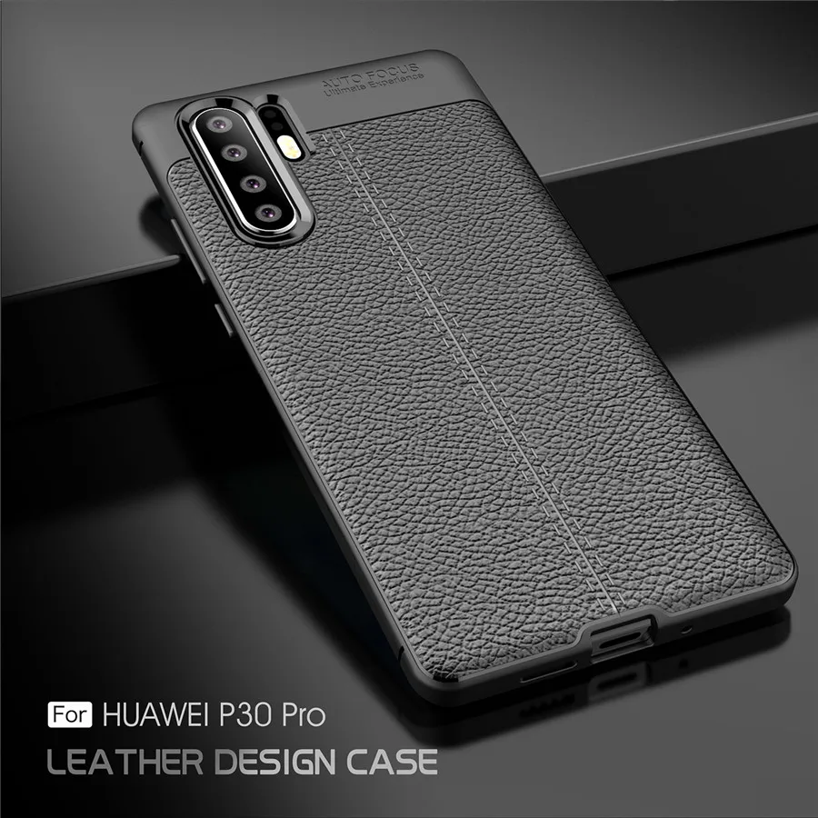 

Phone Case For Huawei P30 Pro Case TPU Silicone Imitation Leather Cover for Huawei P30 Pro case For Huawei P30