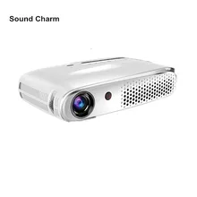 Sound charm Mini Full HD Projector 1280*800 Android Projector Bluetooth, WIFI, Support Airplay, Happycast