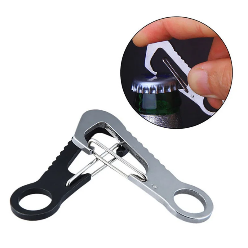 2 Pcs/Set New Arrival D Type Buckle Bottle Opener hang buckle Quick