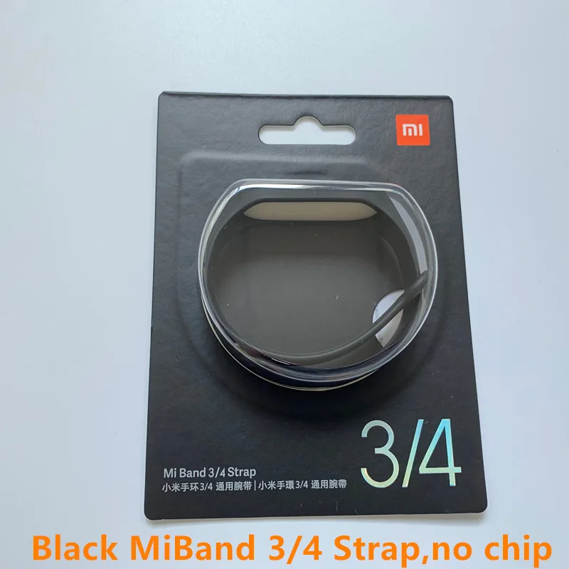 Разноцветный силиконовый браслет Xiao mi, сменный Браслет для mi band 3, 4, Xiaomi mi, band 3, 4, Xiao mi, Напульсники 4, 3, NFC - Цвет: black