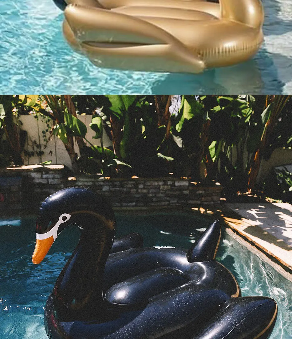 75 дюймов 1.9 м гигантский Swan надувной фламинго ездить на бассейн игрушка поплавок надувные Лебедь бассейн Плавание кольцо праздник вода Fun