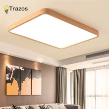 Nordic Simple Modern OAK Wood Ceiling Lamp Ultra thin Japanese LED Ceiling Lights For Bedroom Living Room Kitchen Study Balcony