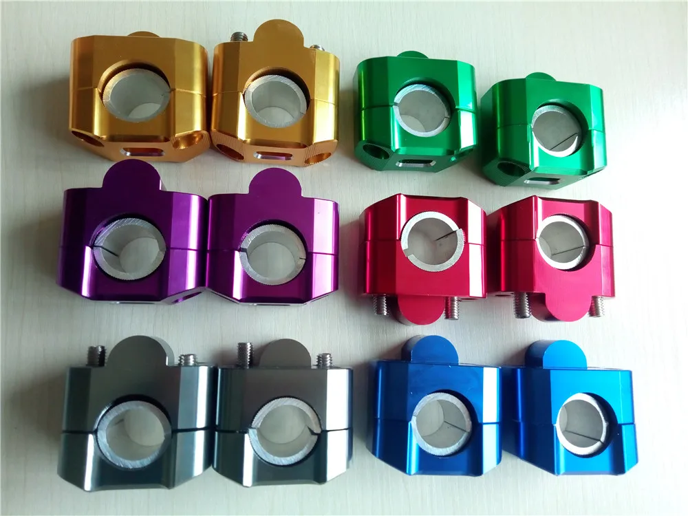

8 Color CNC Motorcycle Clamp 7/8" 22mm-28mm 1-1/8" Fat Bar Handlebar Risers for Honda XR250R CBF600 Deauville 650 Sym Wolf T2