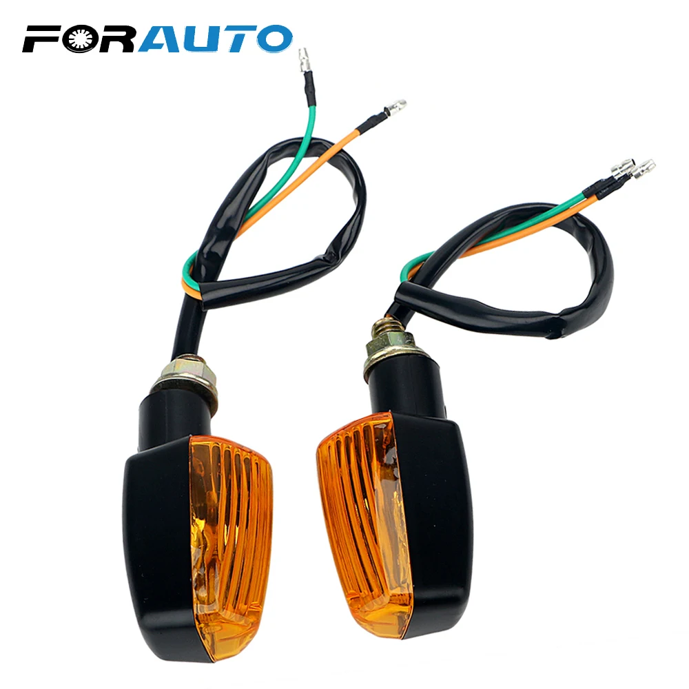FORAUTO 1 пара светодиодный Поворотная сигнальная лампа Янтарный мигалки лампы