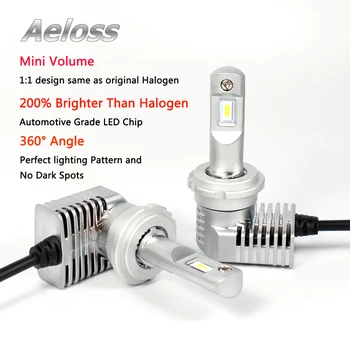 

high power 2 pcs 80W 10400LM 6500K 12V 24V H7 H8 H9 H11 9005 9006 9012 D1S D2S D3S D4S automotive LED headlight bulbs with turbo