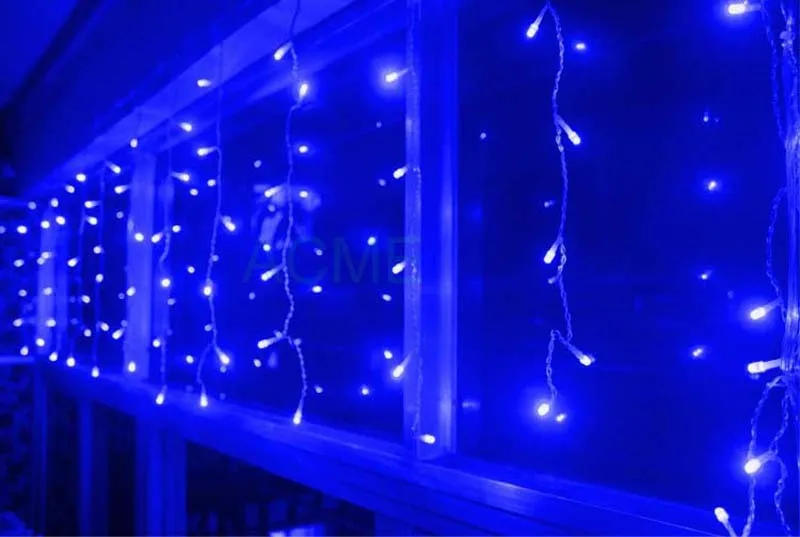 Luzes da Corda do Sincelo Festa de Natal do Feriado à Prova Bar de Gelo Smds Flush Flash Levou Cortina Casamento Fada d' Água Luzes Guirlanda 6x3.0 m 600 3 light garland