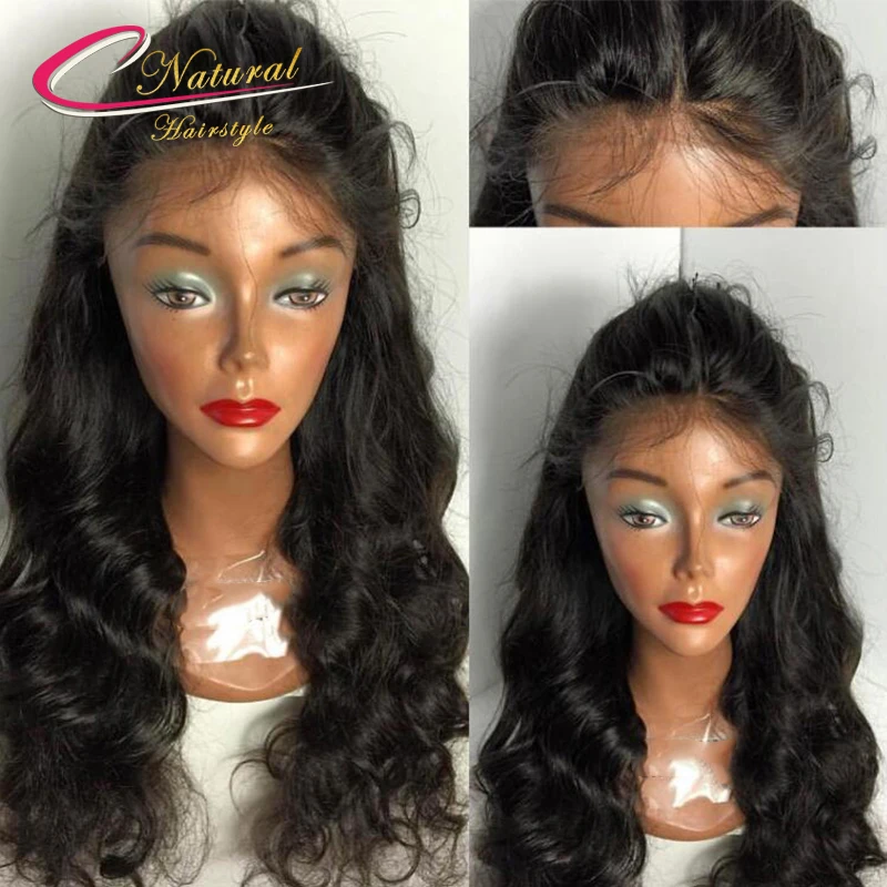 

180% Density Thick Body Wave Full Lace Human Hair Wig Best Quality Lace Front Wigs For Black Women With Natural Baby Hair