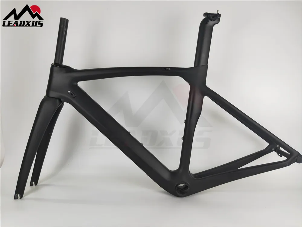 

LEADXUS RV320 Road Bike Carbon Frame T800 Carbon Fiber Glossy/Matte Road Bicycle Frame+Fork+Seat Post Size 47/50/53/55cm