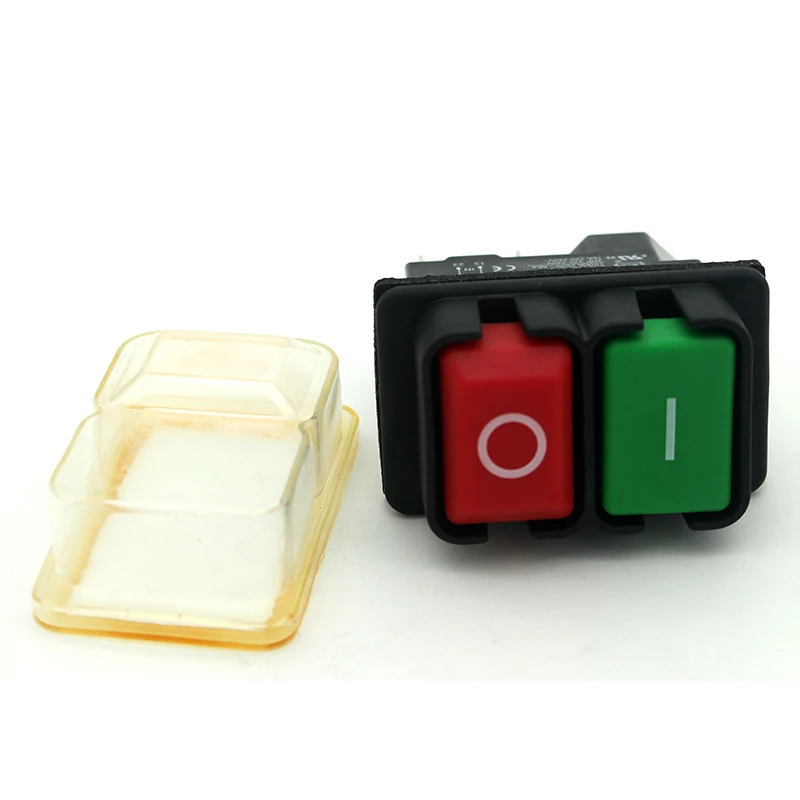 

1pc Heavy Duty On Off Switch KJD17B 4 pin 220V lathes Woodworking Machines DIY Magnetic Switch For Bench Saws Mag Drill