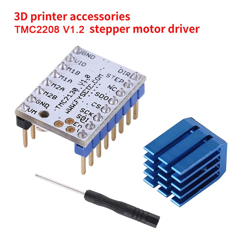 TMC2208 Stepper Motor Driver Stepstick Mute MKS 3D Printer Parts SKR with Screwdriver Heat Sink hot sale | Компьютеры и офис