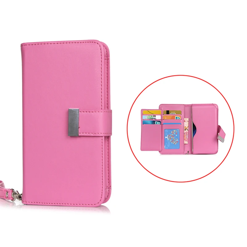 

Luxury Handbag Design Magnetic Girl Women Bag PU Leather Cover Ba With Card Slots Case For htc 10 one m9 one plus 3 x6 5.5"