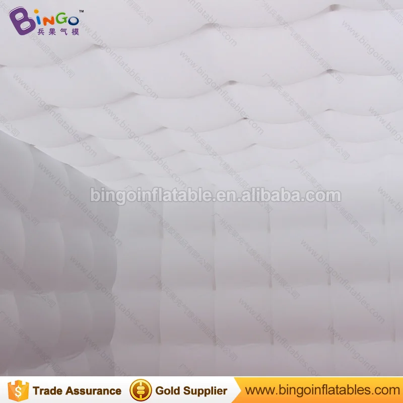  Free Delivery all white inflatable photo booth tent type 3X3X2.4 Meters LED lighting blow up cube p
