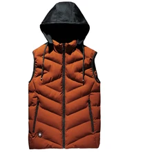 Теплые куртки для бега мужские зимние спортивные жилеты с капюшоном новая куртка для фитнеса без рукавов Свободные 7XL 8 xlветрозащитные спортивные толстовки для бега