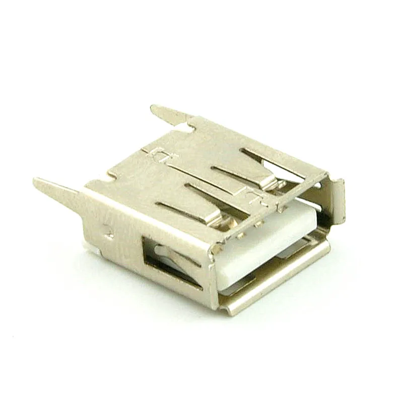 

10pcs USB Type A Female Vertical Socket Connector 180 Degrees 4 Pin Plug Jack Connectors
