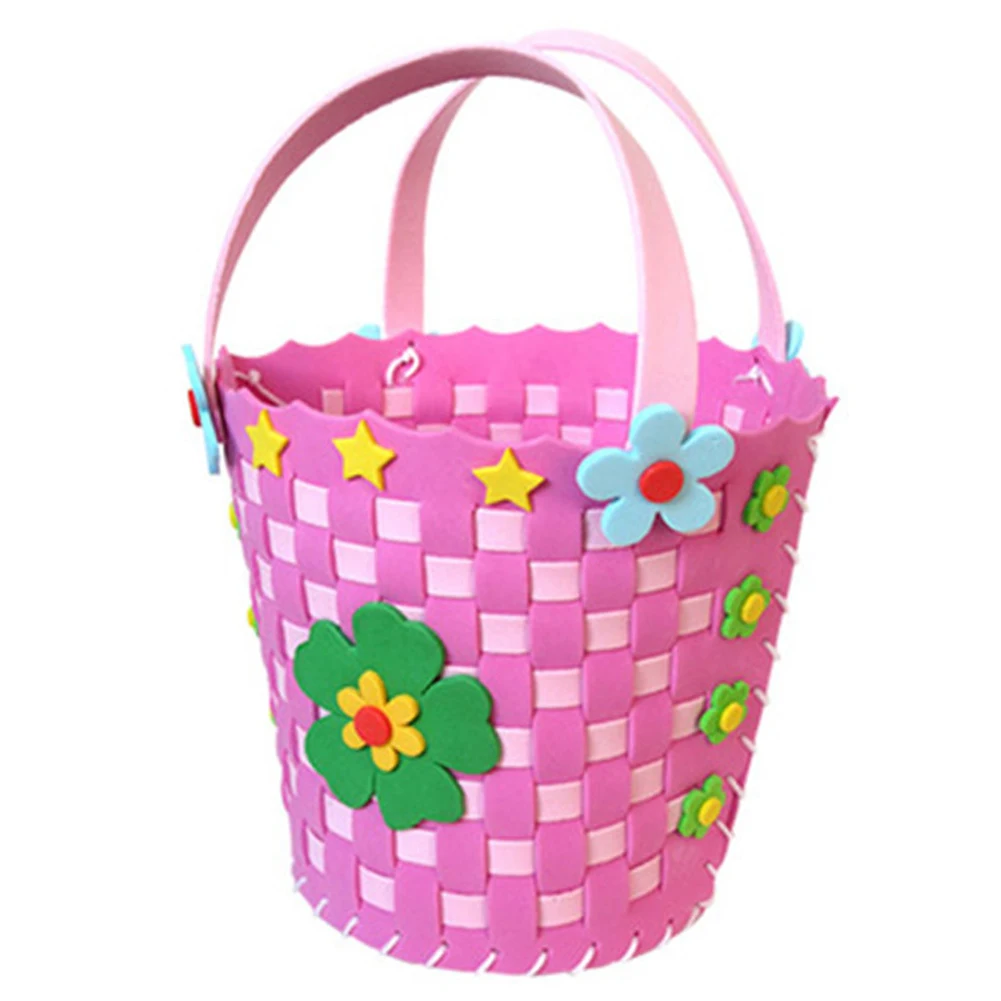 

New 3D Puzzles DIY Crafts Children Educational Toys Handicrafts Flower Baskets EVA Kids Learning Xmas New Year's Gift