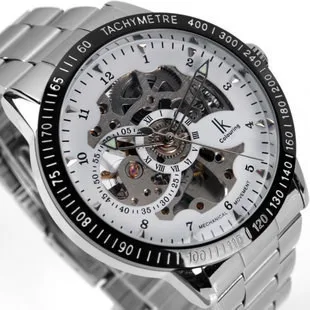 Sale ik double faced fully automatic mechanical business luxury automatic watch steel male casual gift Classic