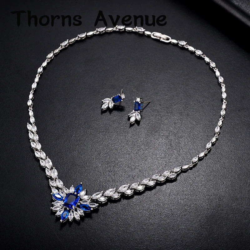 

New Luxury Fashion 4 Colors Flower AAA+ CZ Stainless Steel Boho Bijoux Mariage Bridal Wedding Jewellery Sets For Women Party
