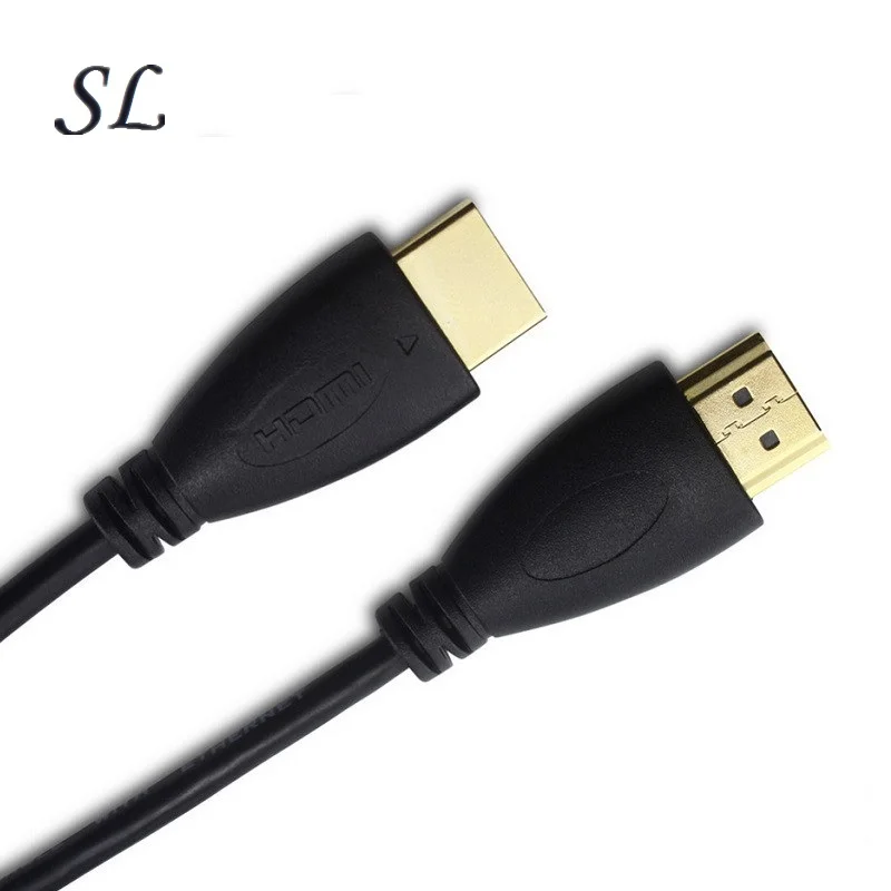 SL Высокоскоростной HDMI кабель 1,5 m-2,0 Ultra HD 4K категория-Ethernet, аудио обратный канал, 3D, 1080 P-Xbox playstation PS3/4 - Цвет: Черный