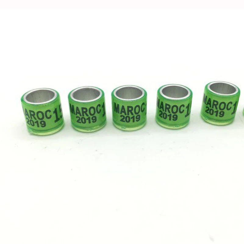 100pcs customized plastic laser name number bird bands pigeon ring 5.5 to 16mm 