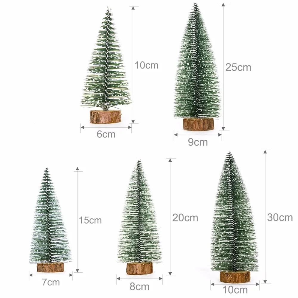 FengRise Мини Рождественская елка 5 размеров искусственная Рождественская елка для украшения дома DIY Снежная Рождественская елка Navadid Xmas