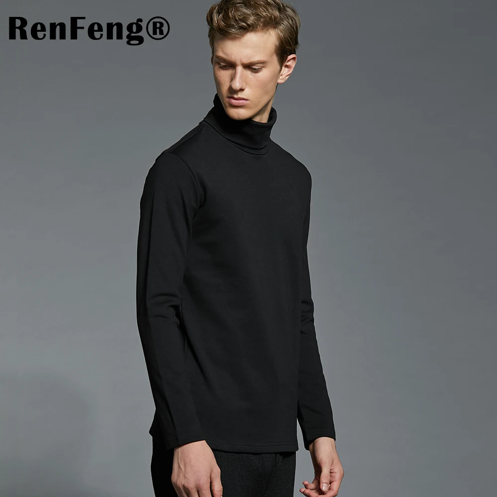 Pullover long sleeve undershirt for men t shirt turtleneck winter warm clothes 2018 mens t shirts fashion underwear Korean style (2)