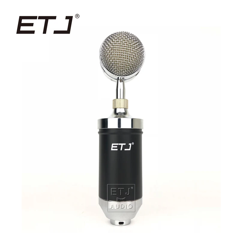 

ETJ Brand Professional Condenser Microphone Karaoke Studio Recording Metal Microphone Free Shipping B1