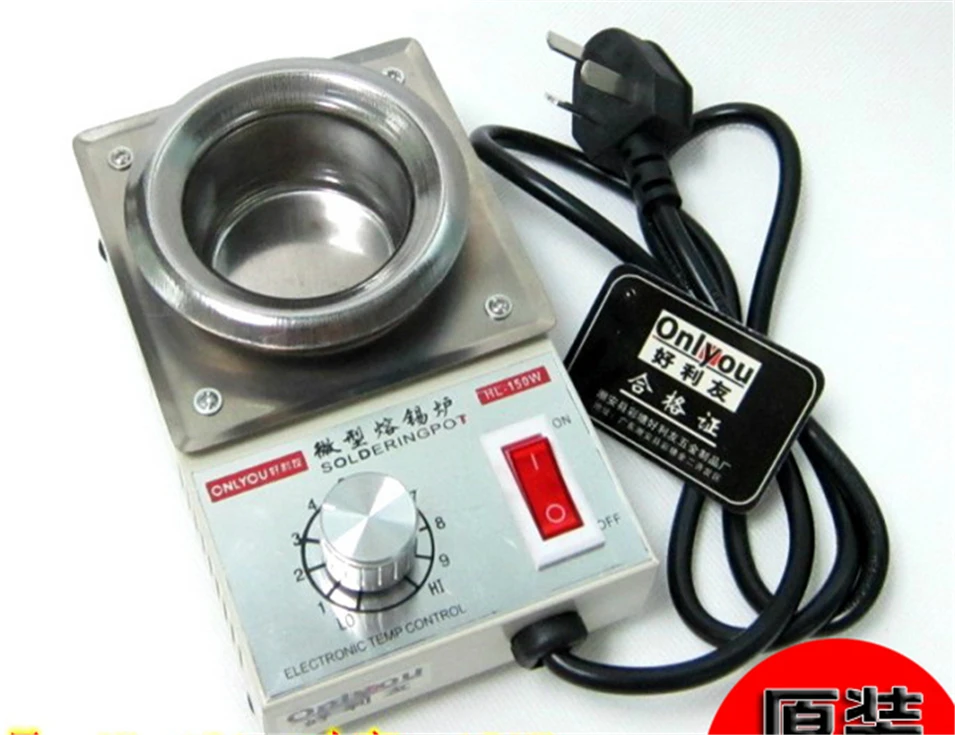 150W solder pot tin melting furnace thermoregulation stainless steel
