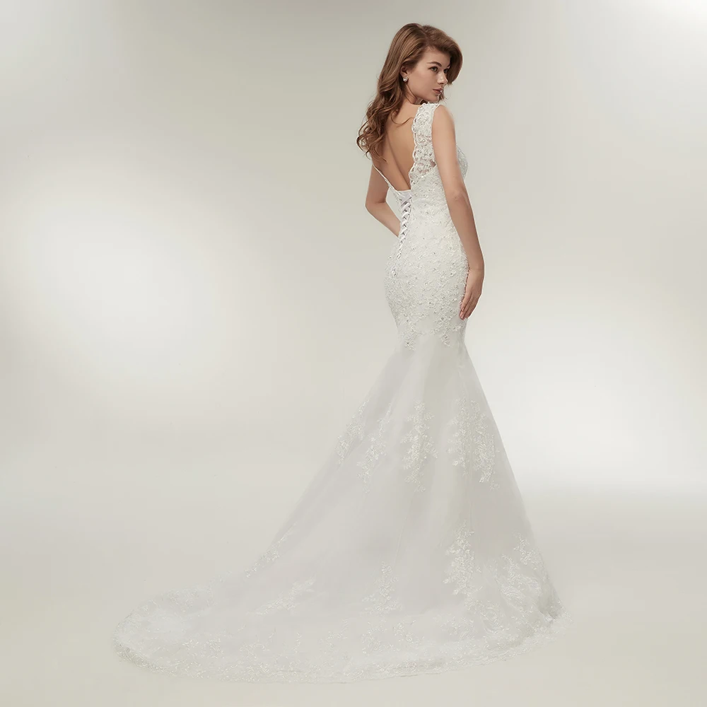 Fansmile в винтажном стиле Vestidos de Novia Свадебные платья Русалочки 2020 размера плюс